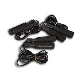 Discountershop Fitness Jump Ropes Package - 3x Jump Rope - Plastic - Black - 2.74 cm length - For Fit & Healthy Home Training Discountershop Fitness Jump Ropes Package - 3x Jump Rope - Plastic - Black - 2.74 cm length - For Fit & Healthy Home Training