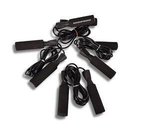 Discountershop Verstelbare Springtouwen Bundel - Makkelijk te Gebruiken voor Alle Niveaus - 274 cm lengte - 4x Springtouw - Kunststof Discountershop Verstelbare Springtouwen Bundel - Makkelijk te Gebruiken voor Alle Niveaus - 274 cm lengte - 4x Springtouw - Kunststof