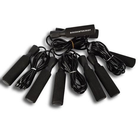 Discountershop Adjustable Jump Ropes Bundle - Easy to Use for All Levels - 274 cm length - 4x Jump Rope - Plastic