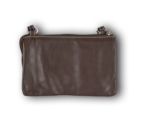 4 East Handtasje | Crossbody tas dames | donker bruin | 13cm*19.5cm | Schoudertas 4 East Handtasje | Crossbody tas dames | donker bruin | 13cm*19.5cm | Schoudertas