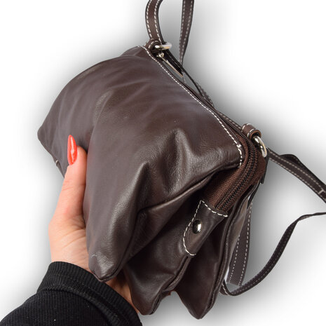 4 East Handbag | Crossbody bag ladies | dark brown | 13cm*19.5cm | Shoulder bag 4 East Handbag | Crossbody bag ladies | dark brown | 13cm*19.5cm | Shoulder bag