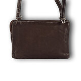 4 East Handtasje dames | Leren tas | 12.5cm*17.5cm | Schoudertas | Donker Bruin 4 East Handtasje dames | Leren tas | 12.5cm*17.5cm | Schoudertas | Donker Bruin