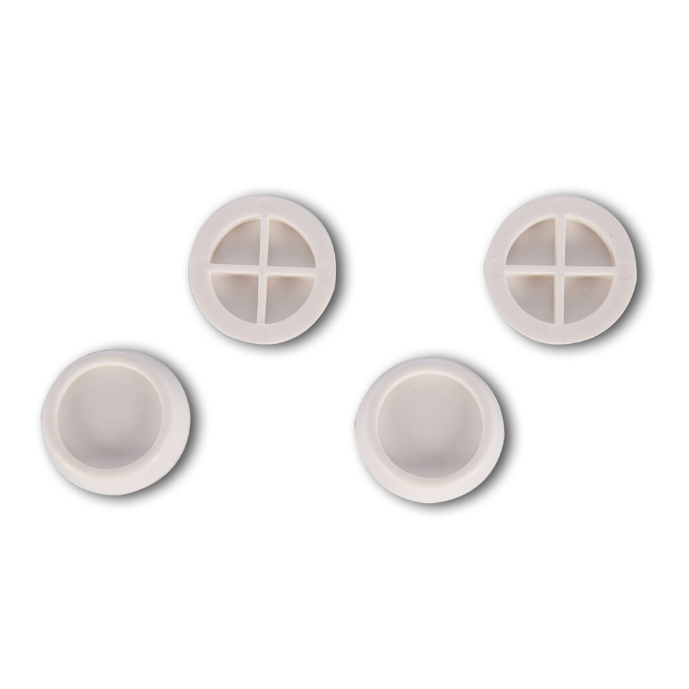 Discountershop Discountershop® Trillingsdempers | 4 Set | Wasmachine trillingsdempers | 165 gram | Wit | kunststof | Antislip | 6.5cm*2cm