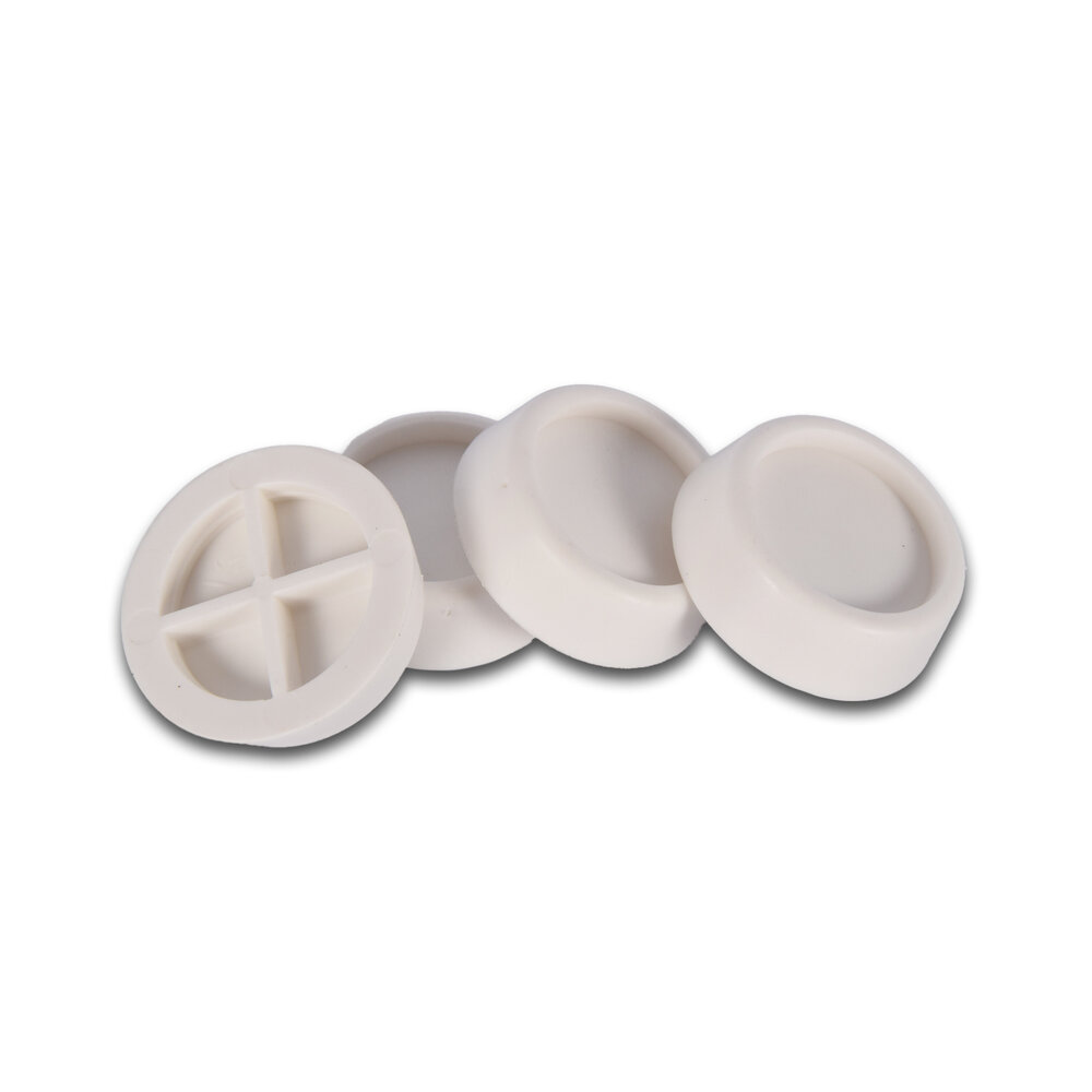 Discountershop Discountershop® Trillingsdempers | 4 Set | Wasmachine trillingsdempers | 165 gram | Wit | kunststof | Antislip | 6.5cm*2cm