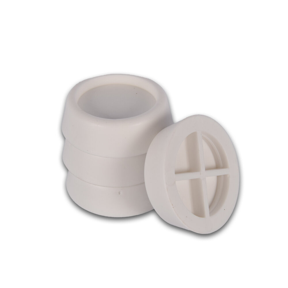 Discountershop Discountershop® Trillingsdempers | 4 Set | Wasmachine trillingsdempers | 165 gram | Wit | kunststof | Antislip | 6.5cm*2cm