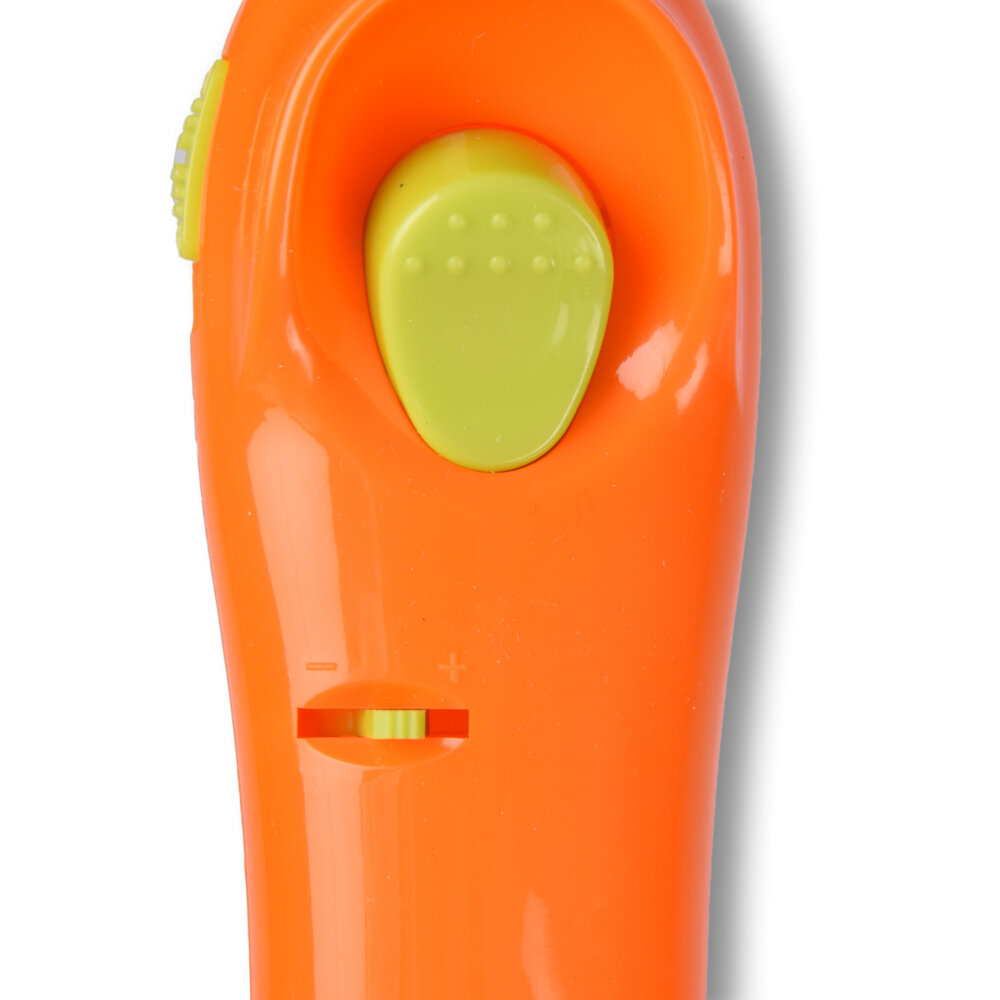 Discountershop Lighter with Child Safety Lock 22 cm for BBQ, Candles, Kitchen and Hospitality Use with Long Neck - Orange
