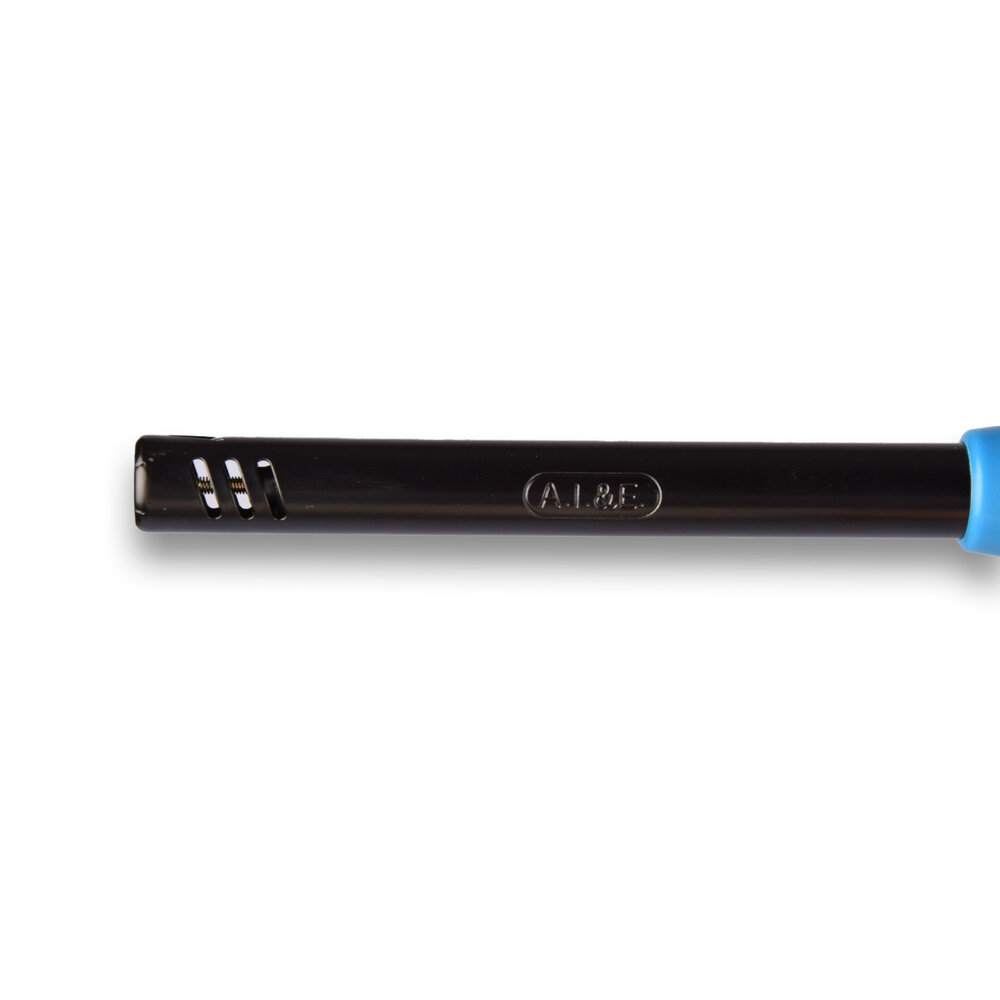 Discountershop Aansteker met Kinderbescherming 22 cm voor BBQ, Kaarsen, Keuken en Horeca met Lange Hals Groen-Blauw