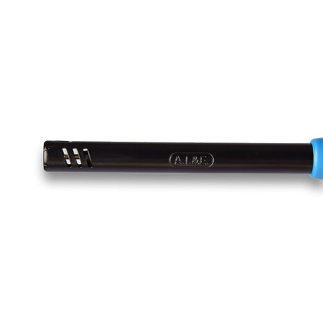 Discountershop Aansteker met Kinderbescherming 22 cm voor BBQ, Kaarsen, Keuken en Horeca met Lange Hals Groen-Blauw