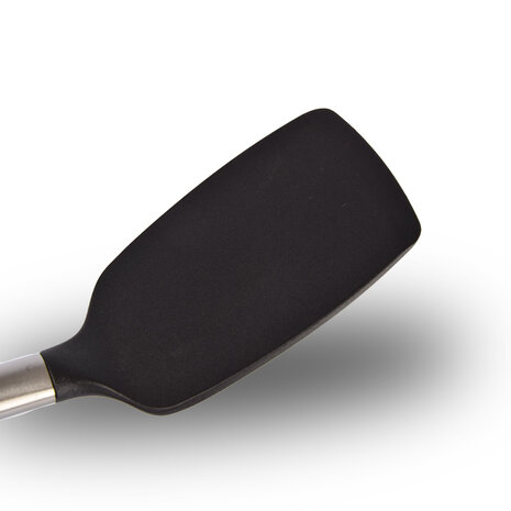 Discountershop Spatula | Baking spatula | spatula | stainless steel handle | Black | Kitchen spatula | Heat-resistant spatula | Kitchen accessory | 36cm*8cm