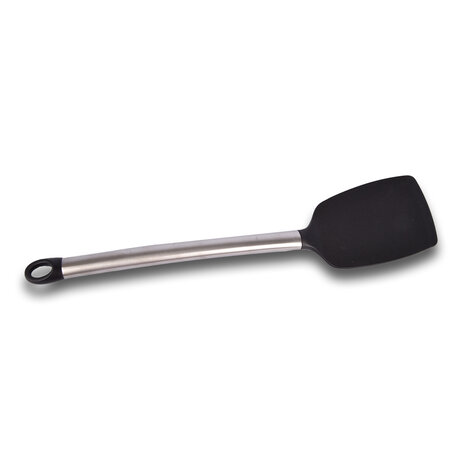 Discountershop Spatula | Baking spatula | spatula | stainless steel handle | Black | Kitchen spatula | Heat-resistant spatula | Kitchen accessory | 36cm*8cm