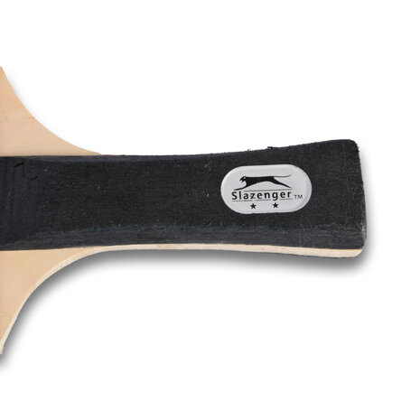 Merkloos Slazenger | Rood/Zwart | Tafeltennisset | Hout/kunststof | opbergtas | Met 1x tafeltennisset - 4 batjes - net - 4 ballen | 26cm*15cm