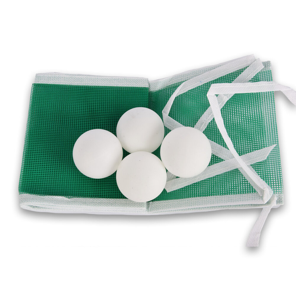 Merkloos Slazenger | Rood/Zwart | Tafeltennisset | Hout/kunststof | opbergtas | Met 1x tafeltennisset - 4 batjes - net - 4 ballen | 26cm*15cm