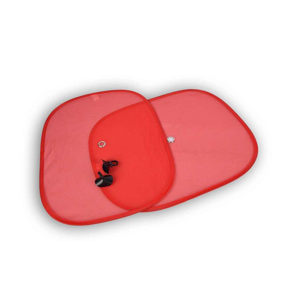Discountershop Zonwering op Maat - Rood Zonnescherm voor Auto Zijruiten | Set van 2 | Autoaccessoires | 44x36cm Discountershop Zonwering op Maat - Rood Zonnescherm voor Auto Zijruiten | Set van 2 | Autoaccessoires | 44x36cm