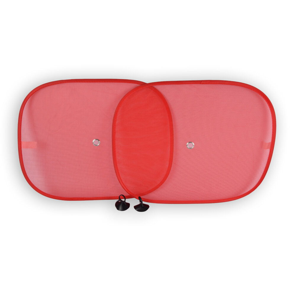 Discountershop Zonwering op Maat - Rood Zonnescherm voor Auto Zijruiten | Set van 2 | Autoaccessoires | 44x36cm Discountershop Zonwering op Maat - Rood Zonnescherm voor Auto Zijruiten | Set van 2 | Autoaccessoires | 44x36cm