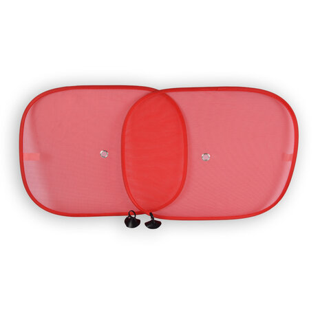Discountershop Zonwering op Maat - Rood Zonnescherm voor Auto Zijruiten | Set van 2 | Autoaccessoires | 44x36cm Discountershop Zonwering op Maat - Rood Zonnescherm voor Auto Zijruiten | Set van 2 | Autoaccessoires | 44x36cm