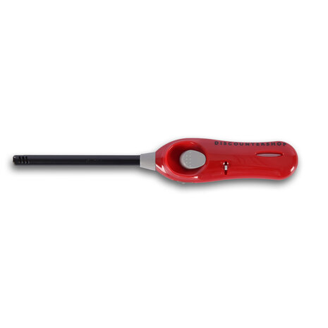 Discountershop Refillable Lighter 26 cm for BBQ, Kitchen, Candles and Hospitality Use with Long Neck Red Discountershop Refillable Lighter 26 cm for BBQ, Kitchen, Candles and Hospitality Use with Long Neck Red