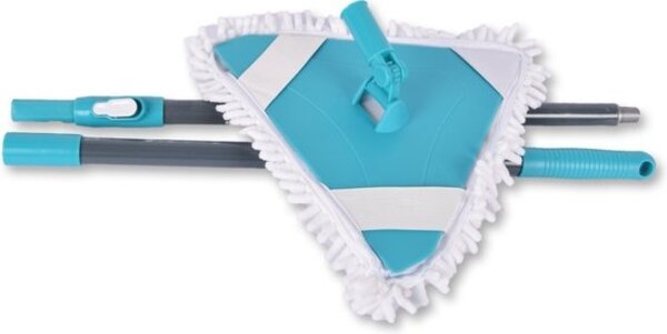 Discountershop High-quality Microfibre Mop Set - White-Blue Floor Cleaner and Floor Wiper for Wood, Laminate, PVC, Carpet and Tiles 150 lengths Discountershop High-quality Microfibre Mop Set - White-Blue Floor Cleaner and Floor Wiper for Wood, Laminate, PVC, Carpet and Tiles 150 lengths