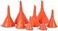 Funnel set | Funnels | Orange | 2x set | different sizes | for Kitchen and Household | 92 gm | 2 set of 4 pieces assorted sizes Funnel set | Funnels | Orange | 2x set | different sizes | for Kitchen and Household | 92 gm | 2 set of 4 pieces assorted sizes