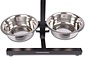 Voerbak Set| Verstelbare | H-Standaard Hamerslag | Eetbak | RVS | Voerbakken | Antislip | Waterbak | 46cm*28cm*8cm Voerbak Set| Verstelbare | H-Standaard Hamerslag | Eetbak | RVS | Voerbakken | Antislip | Waterbak | 46cm*28cm*8cm