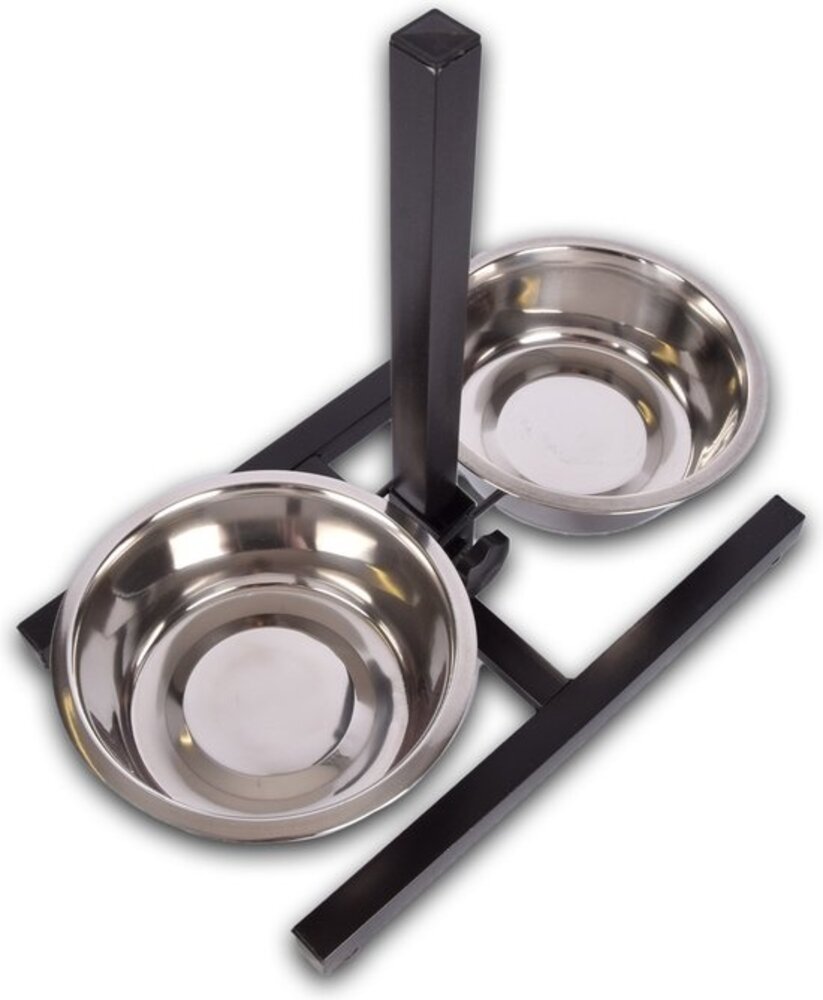 Discountershop Food Bowl Set| Adjustable | H-Standard Hammer Blow | Food bowl | Stainless steel | Feeders | Non-slip | Water bowl | 46cm*28cm*8cm Discountershop Food Bowl Set| Adjustable | H-Standard Hammer Blow | Food bowl | Stainless steel | Feeders | Non-slip | Water bowl | 46cm*28cm*8cm