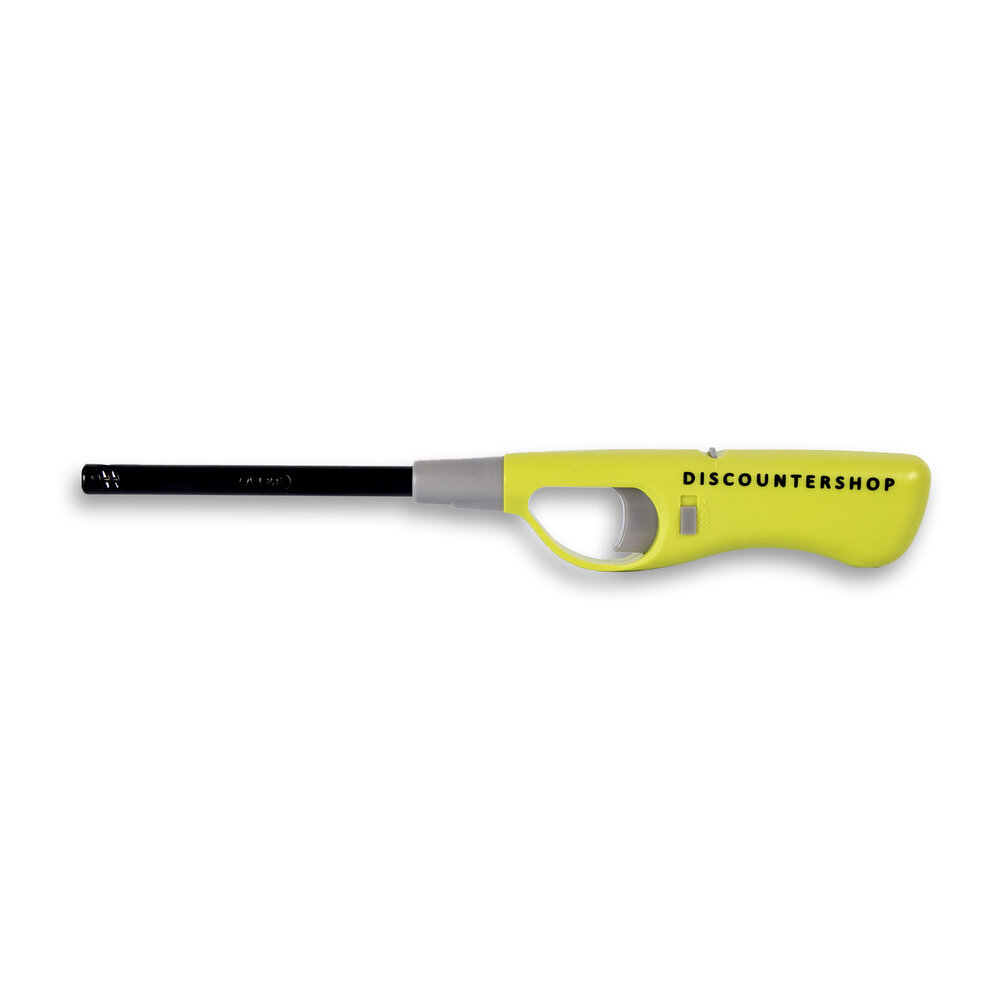 Discountershop Gasaansteker 26 cm met Kinderslot - Navulbare Aansteker voor BBQ, Keuken, Kaarsen en Kamperen - Groen Discountershop Gasaansteker 26 cm met Kinderslot - Navulbare Aansteker voor BBQ, Keuken, Kaarsen en Kamperen - Groen