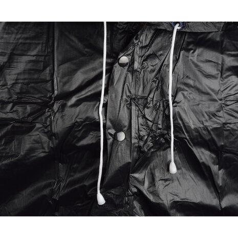 Discountershop Rain poncho | Black | 233g | Unisex | Waterproof poncho | square & wide | Rain cape | Rain suit | 125cm*98cm
