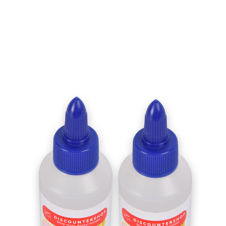 Discountershop Set of 2 | Glue | Children's glue | Transparent | 212g | 100 ml | Wood glue | Crafts | Superglue | Contact adhesive | craft glue | 4cm*14cm