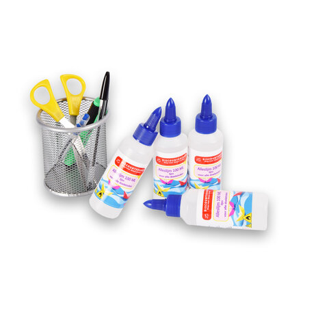 Discountershop All-Purpose Glue 4x 100ml | Transparent, Strong & Safe For Children - High Quality Glue Set