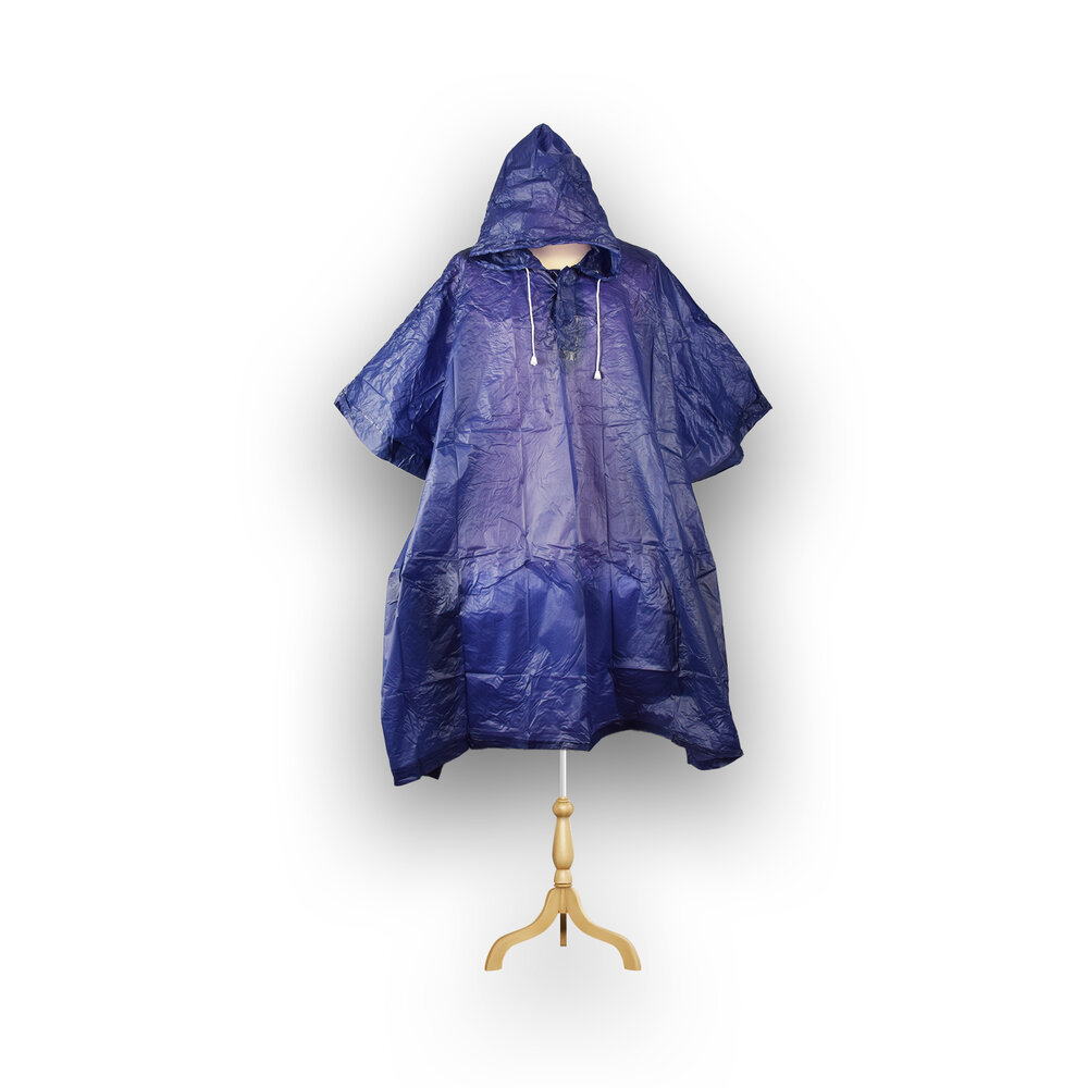 Discountershop Regenponcho | blauw | 233g | Unisex | Waterdichte poncho | vierkant& wijd | Regencape | Regenpak | 125cm*98cm Discountershop Regenponcho | blauw | 233g | Unisex | Waterdichte poncho | vierkant& wijd | Regencape | Regenpak | 125cm*98cm