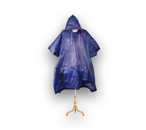 Discountershop Regenponcho | blauw | 233g | Unisex | Waterdichte poncho | vierkant& wijd | Regencape | Regenpak | 125cm*98cm Discountershop Regenponcho | blauw | 233g | Unisex | Waterdichte poncho | vierkant& wijd | Regencape | Regenpak | 125cm*98cm