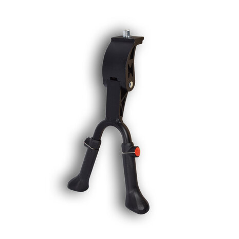 Discountershop Bicycle stand | aluminum | Black | Double Standard | bicycle side stand | Adjustable | 512gram | Inch size: 24 to 28 m Discountershop Bicycle stand | aluminum | Black | Double Standard | bicycle side stand | Adjustable | 512gram | Inch size: 24 to 28 m