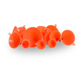 Discountershop Funnel set | Set Of 3 | Orange | Kitchenware | Kitchen accessories | Different Sizes | 3 set of 4 pieces assorted sizes Discountershop Funnel set | Set Of 3 | Orange | Kitchenware | Kitchen accessories | Different Sizes | 3 set of 4 pieces assorted sizes