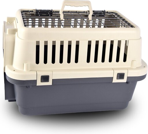 Discountershop Hondenbox | Wit grijs | kattenreismand | 50cmx33cm x33cm | Tot 12 kg | Hondenreismand Discountershop Hondenbox | Wit grijs | kattenreismand | 50cmx33cm x33cm | Tot 12 kg | Hondenreismand