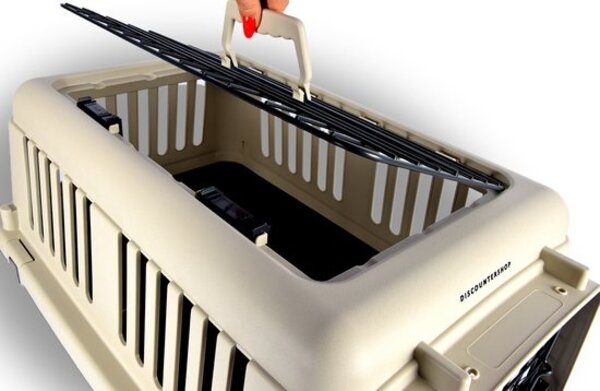 Discountershop Hondenbox | Wit grijs | kattenreismand | 50cmx33cm x33cm | Tot 12 kg | Hondenreismand Discountershop Hondenbox | Wit grijs | kattenreismand | 50cmx33cm x33cm | Tot 12 kg | Hondenreismand