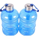Merkloos Sportdrankfles - waterfles / watercan van tritan materiaal - 1.9 Liter blauw