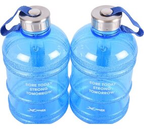 Merkloos Sportdrankfles - waterfles / watercan van tritan materiaal - 1.9 Liter blauw Merkloos Sportdrankfles - waterfles / watercan van tritan materiaal - 1.9 Liter blauw