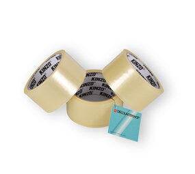 Merkloos Packaging tape | 3x rolls | Adhesive tape | Brown tape | 320g | transparent | for Children and adults | 5cm*9.5cm Merkloos Packaging tape | 3x rolls | Adhesive tape | Brown tape | 320g | transparent | for Children and adults | 5cm*9.5cm
