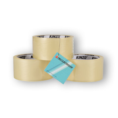 Merkloos Packaging tape | 3x rolls | Adhesive tape | Brown tape | 320g | transparent | for Children and adults | 5cm*9.5cm Merkloos Packaging tape | 3x rolls | Adhesive tape | Brown tape | 320g | transparent | for Children and adults | 5cm*9.5cm