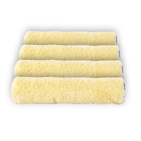 Merkloos 4stuks | Verfroller | beige | Muurverfroller | nylon pluisvrij |41g | Schuimroller | Structuurroller | Verfkwasten | 10cm*2cm