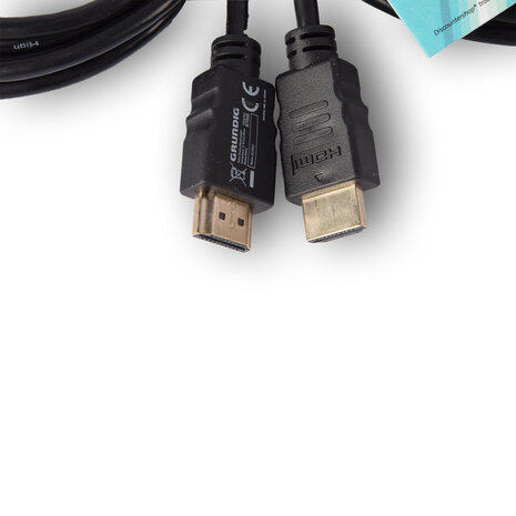 Discountershop HDMI-kabel | 4k Ultra HD | HDMI 1.4 | 2 Meter | Zwart | kunststof | 2cm | Set van 2 | Audio/Video Verguld (HDMM2M) Discountershop HDMI-kabel | 4k Ultra HD | HDMI 1.4 | 2 Meter | Zwart | kunststof | 2cm | Set van 2 | Audio/Video Verguld (HDMM2M)