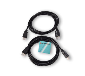 Discountershop HDMI cable | 4k Ultra HD | HDMI 1.4 | 2 Meters | Black | plastic | 2cm | Set of 2 | Audio/Video Gold Plated (HDMM2M) Discountershop HDMI cable | 4k Ultra HD | HDMI 1.4 | 2 Meters | Black | plastic | 2cm | Set of 2 | Audio/Video Gold Plated (HDMM2M)
