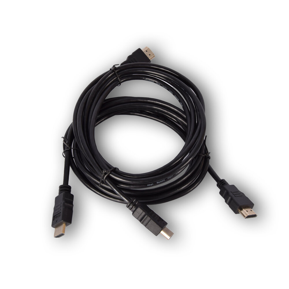 Discountershop HDMI-kabel | 4k Ultra HD | HDMI 1.4 | 2 Meter | Zwart | kunststof | 2cm | Set van 2 | Audio/Video Verguld (HDMM2M) Discountershop HDMI-kabel | 4k Ultra HD | HDMI 1.4 | 2 Meter | Zwart | kunststof | 2cm | Set van 2 | Audio/Video Verguld (HDMM2M)