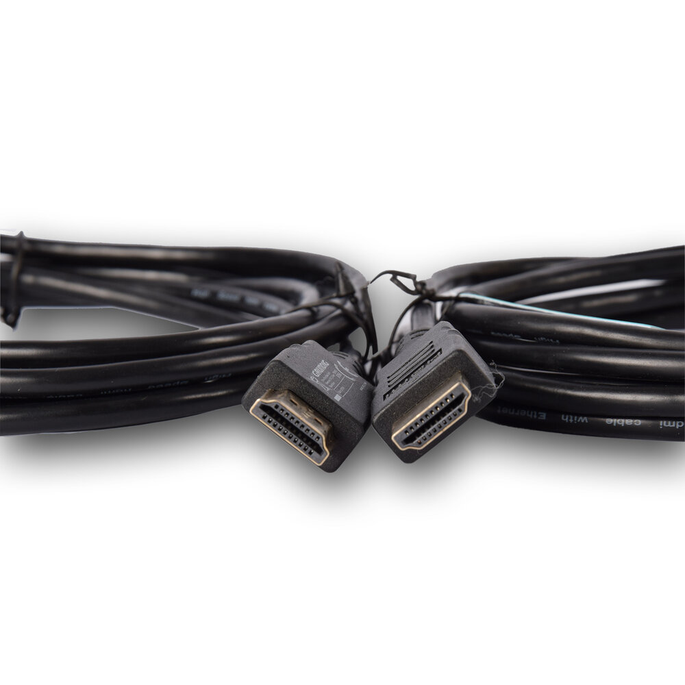 Discountershop HDMI-kabel | 4k Ultra HD | HDMI 1.4 | 2 Meter | Zwart | kunststof | 2cm | Set van 2 | Audio/Video Verguld (HDMM2M) Discountershop HDMI-kabel | 4k Ultra HD | HDMI 1.4 | 2 Meter | Zwart | kunststof | 2cm | Set van 2 | Audio/Video Verguld (HDMM2M)