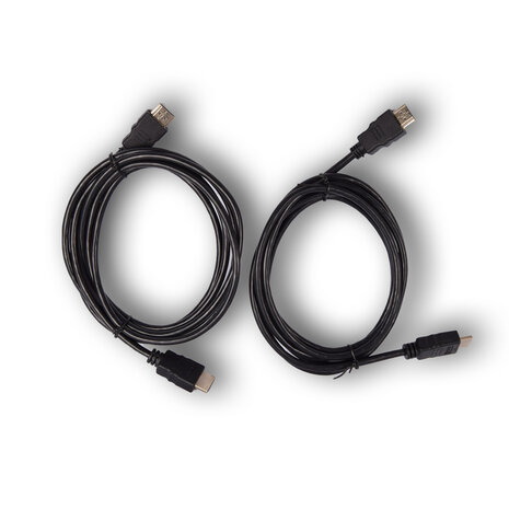 Discountershop HDMI cable | 4k Ultra HD | HDMI 1.4 | 2 Meters | Black | plastic | 2cm | Set of 2 | Audio/Video Gold Plated (HDMM2M) Discountershop HDMI cable | 4k Ultra HD | HDMI 1.4 | 2 Meters | Black | plastic | 2cm | Set of 2 | Audio/Video Gold Plated (HDMM2M)