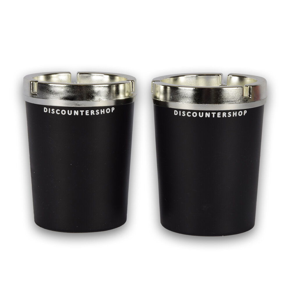 Discountershop Asbak | Auto asbak | asbakken | kunststof | zwart | Met Deskel | Set Van 2 | sigarettenasbak | 10cm*13cm Discountershop Asbak | Auto asbak | asbakken | kunststof | zwart | Met Deskel | Set Van 2 | sigarettenasbak | 10cm*13cm