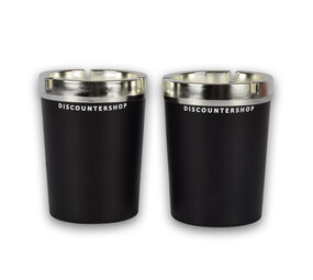 Discountershop Ashtray | Car ashtray | ashtrays | plastic | black | With Deskel | Set Of 2 | cigarette ashtray | 10cm*13cm Discountershop Ashtray | Car ashtray | ashtrays | plastic | black | With Deskel | Set Of 2 | cigarette ashtray | 10cm*13cm