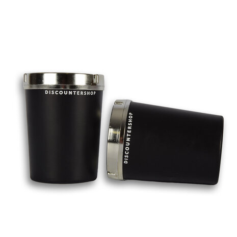 Discountershop Ashtray | Car ashtray | ashtrays | plastic | black | With Deskel | Set Of 2 | cigarette ashtray | 10cm*13cm Discountershop Ashtray | Car ashtray | ashtrays | plastic | black | With Deskel | Set Of 2 | cigarette ashtray | 10cm*13cm