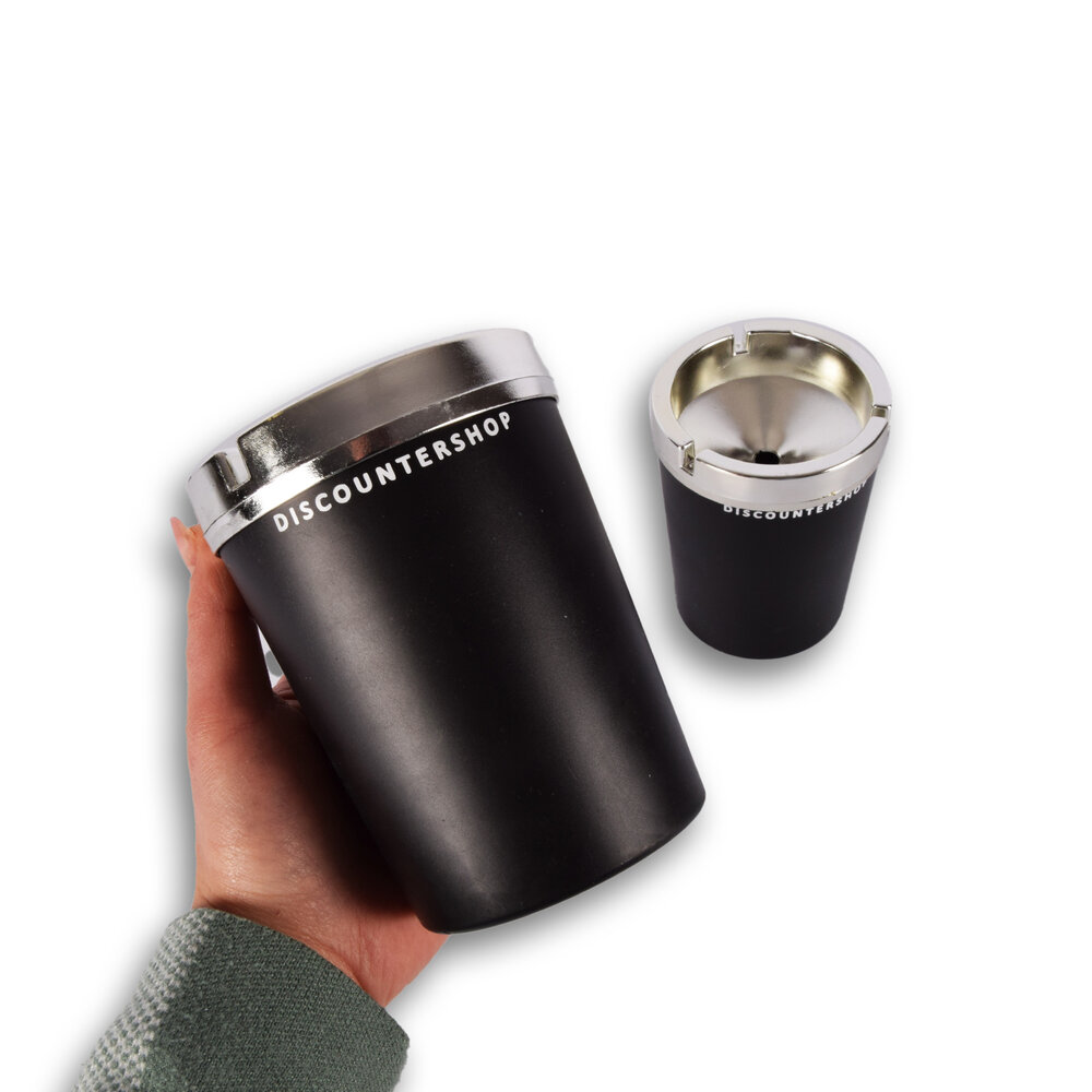 Discountershop Asbak | Auto asbak | asbakken | kunststof | zwart | Met Deskel | Set Van 2 | sigarettenasbak | 10cm*13cm Discountershop Asbak | Auto asbak | asbakken | kunststof | zwart | Met Deskel | Set Van 2 | sigarettenasbak | 10cm*13cm
