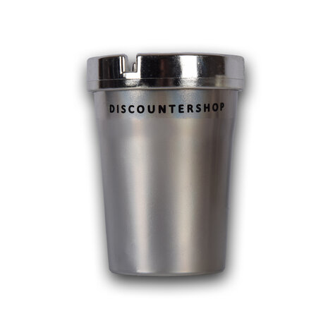 Discountershop 1X | Auto asbak | asbak | Zilver | kunststof | Tafelasbak | Met deskel | Geurvrije/rookvrije | 10cm*8cm Discountershop 1X | Auto asbak | asbak | Zilver | kunststof | Tafelasbak | Met deskel | Geurvrije/rookvrije | 10cm*8cm