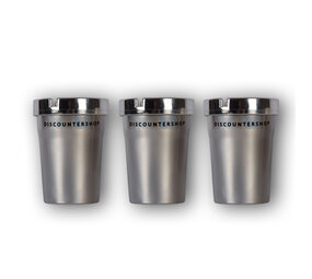 Discountershop Car ashtray | ashtray | Silver | Plastic | Table ashtray | Set of 3 | With lid | cigarette extinguishing car ashtray | Car accessories | 10cm*8cm Discountershop Car ashtray | ashtray | Silver | Plastic | Table ashtray | Set of 3 | With lid | cigarette extinguishing car ashtray | Car accessories | 10cm*8cm